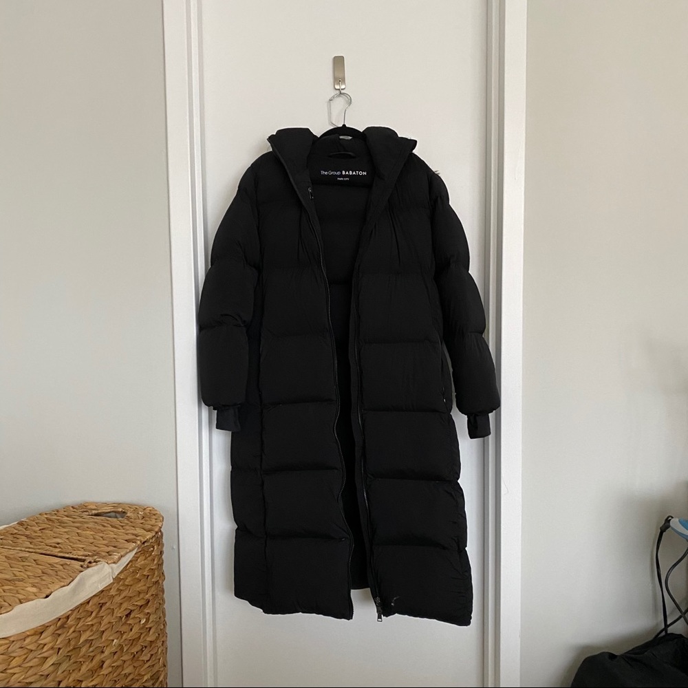 XS The Group Babaton Park City Puffer Long Black